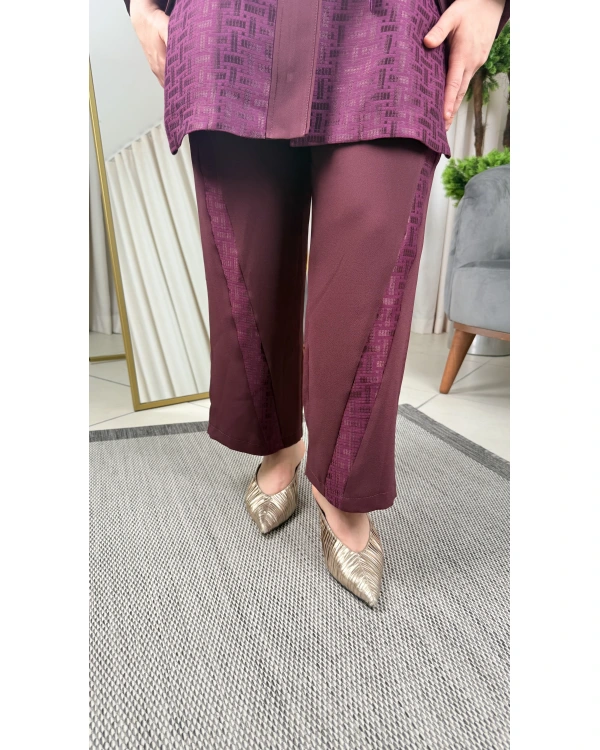 Ghisa Gold Düğmeli Kendinden Desenli Takım 26KGSTKM3201