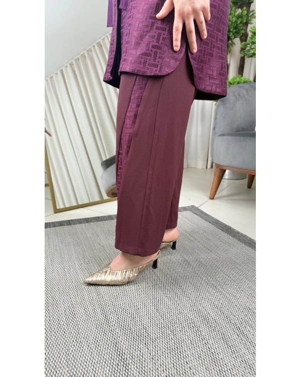 Ghisa Gold Düğmeli Kendinden Desenli Takım 26KGSTKM3201