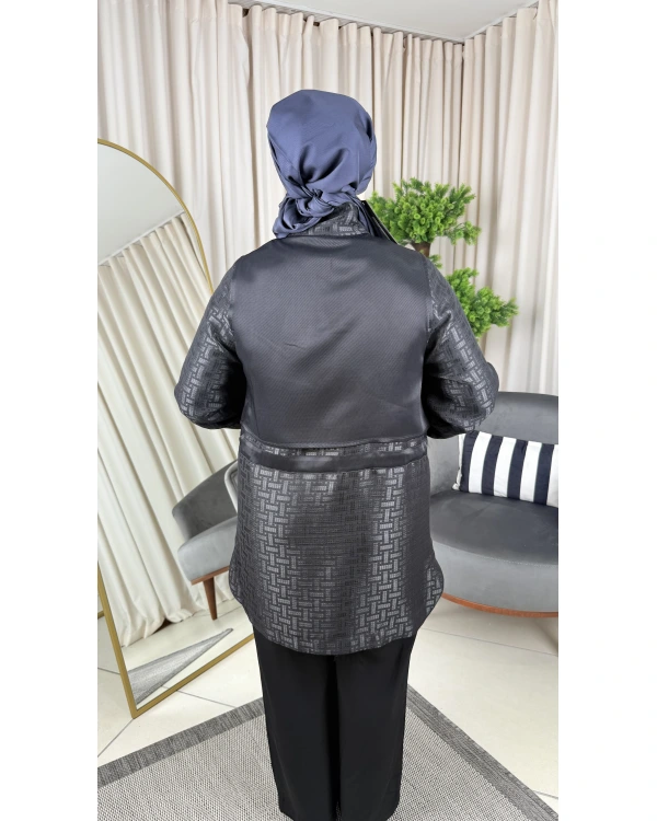 Ghisa Gold Düğmeli Kendinden Desenli Takım 26KGSTKM3201