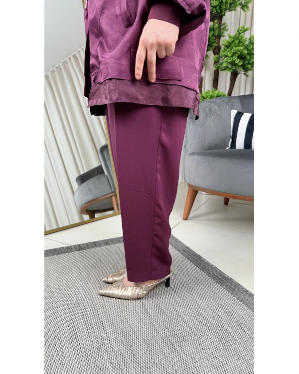 Ghisa Kendinden Desenli Ceket Takım 26KGSTKM3151