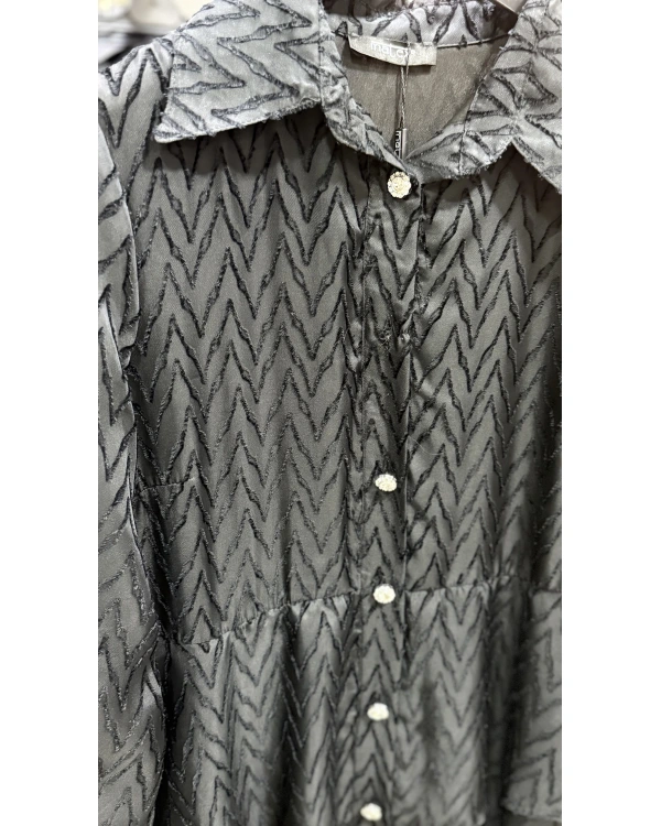 Matex Uzun Düğmeli Elbise 9060