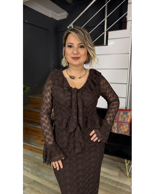 Milestone Uzun Elbise 40451