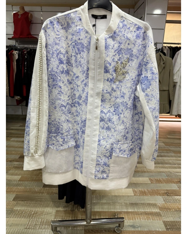 my312 7809 Kolları İncili Lazerli Kap 7809