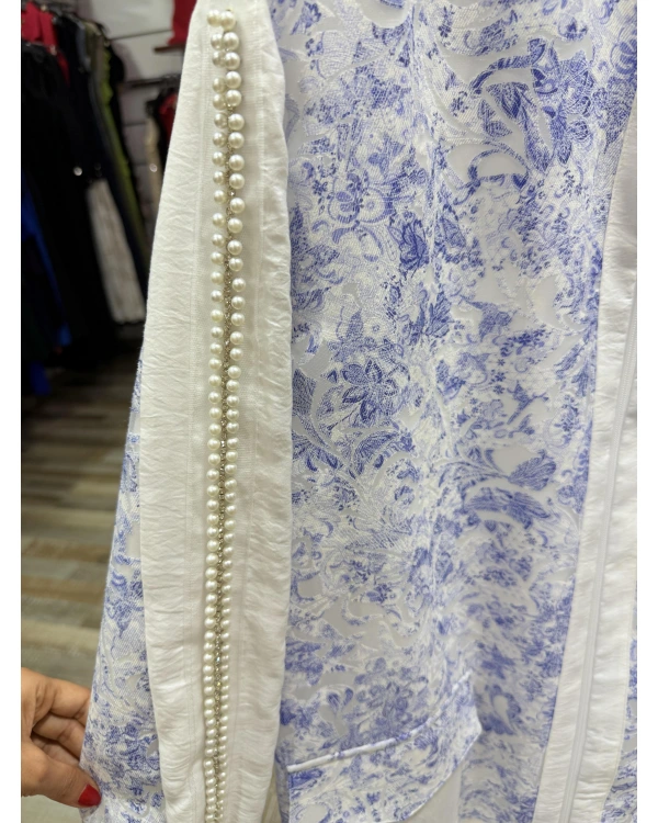 my312 7809 Kolları İncili Lazerli Kap 7809