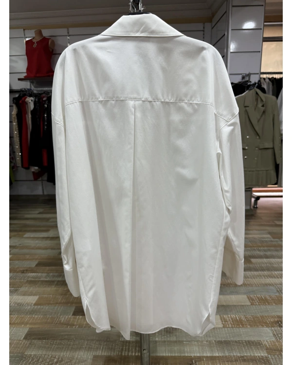 my312 Çiçek Detaylı Gömlek 25S8609-Ekru