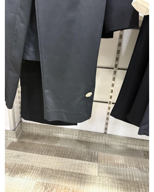 my312 Dantelli Örgü Kemerli Önü İşli İkili Takım 25S1406 - Siyah