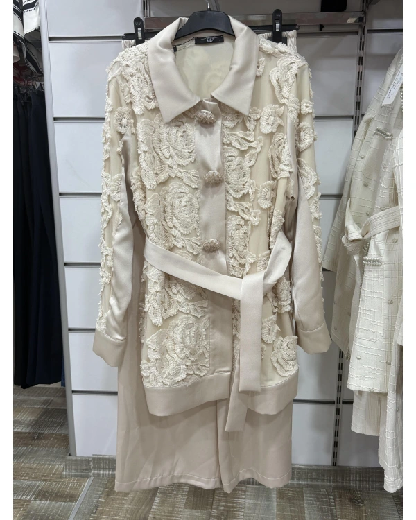 My312 Dantelli Saten Takım 1405