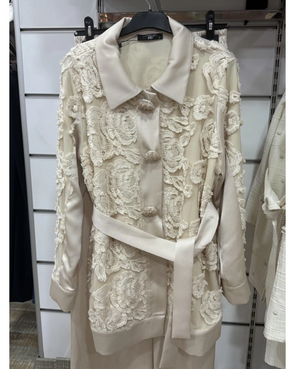 My312 Dantelli Saten Takım 1405