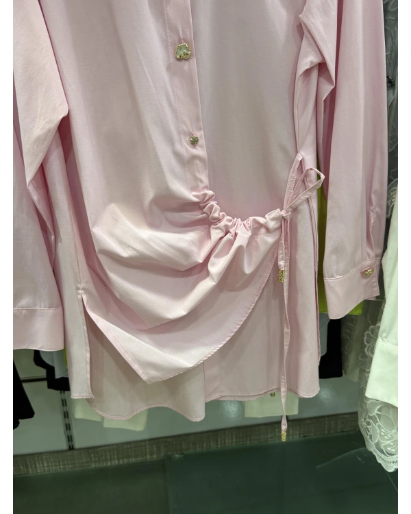 my312 Düğme Detaylı Gömlek 25S8602 Pembe