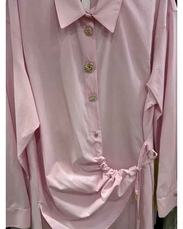 my312 Düğme Detaylı Gömlek 25S8602 Pembe