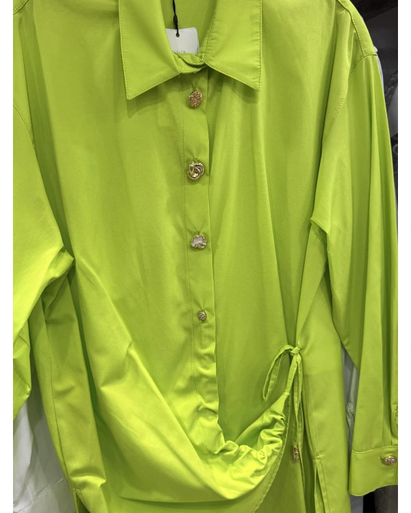 my312 Düğme Detaylı Gömlek 25S8602 Yeşil