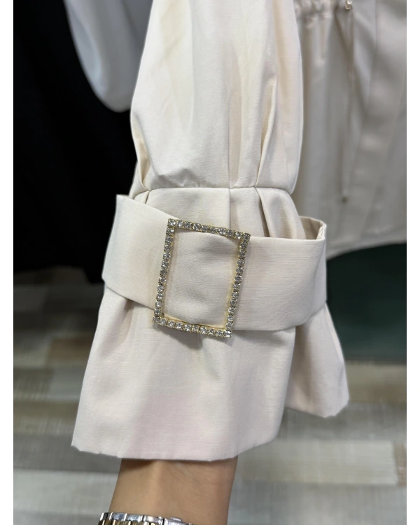 my312 Önü Taşlı Tunik 25S8600 Bej