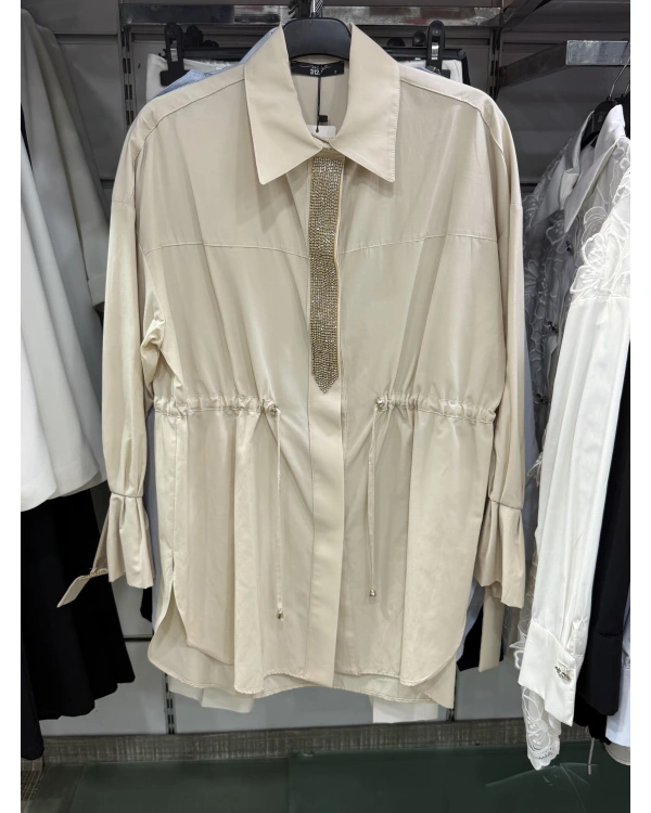 my312 Önü Taşlı Tunik 25S8600 Bej