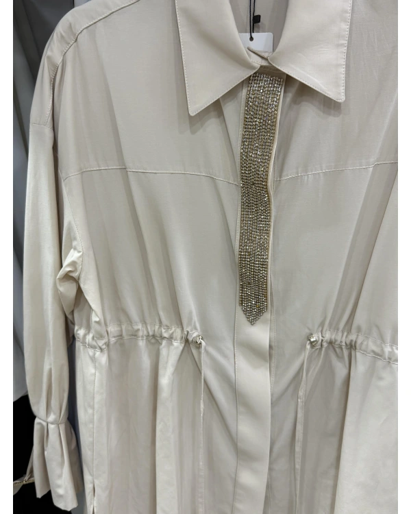 my312 Önü Taşlı Tunik 25S8600 Bej