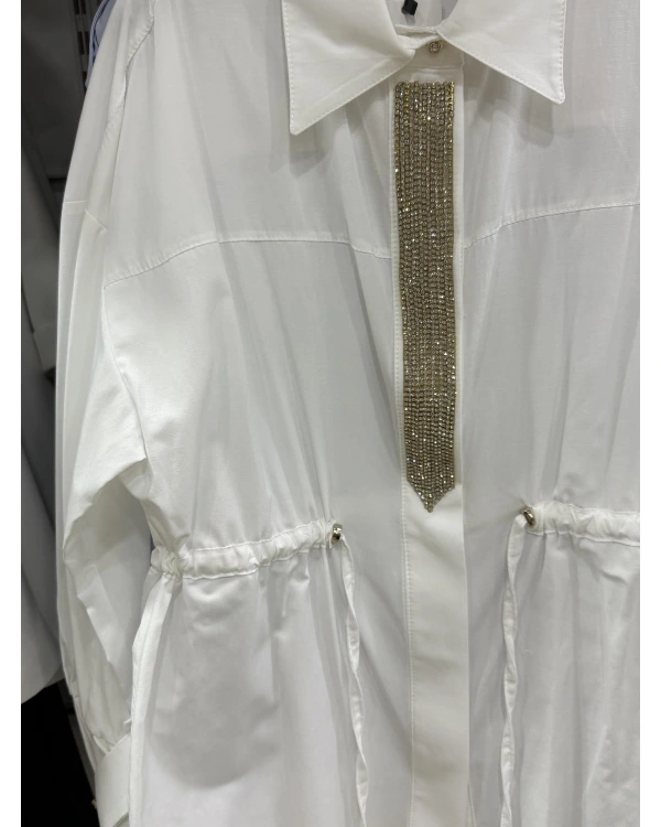 my312 Önü Taşlı Tunik 25S8600 Ekru