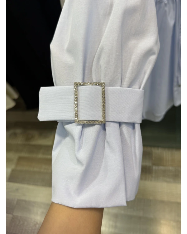 my312 Önü Taşlı Tunik 25S8600 Mavi