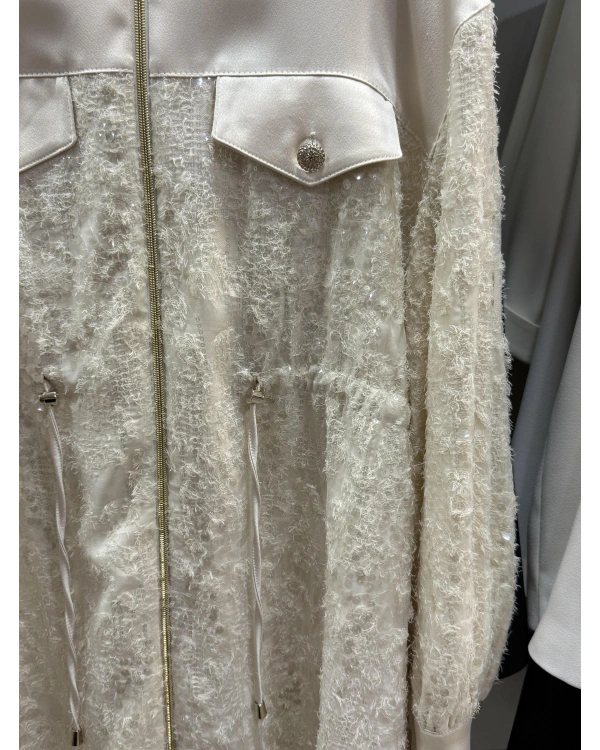 my312 Payetli Saten Takım 255S1414 Ekru