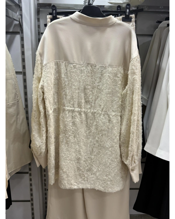 my312 Payetli Saten Takım 255S1414 Ekru