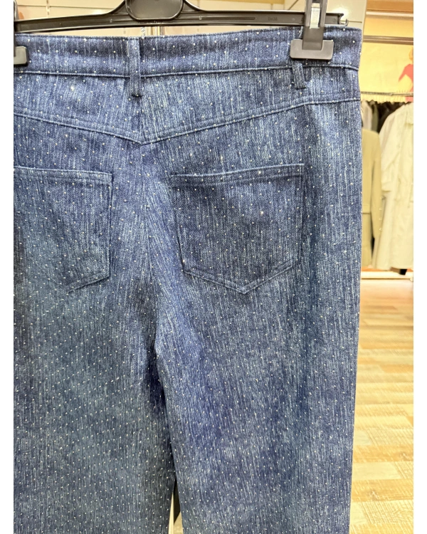 my312 Taşlı Bol Paça Jean 25S2701-İndigo