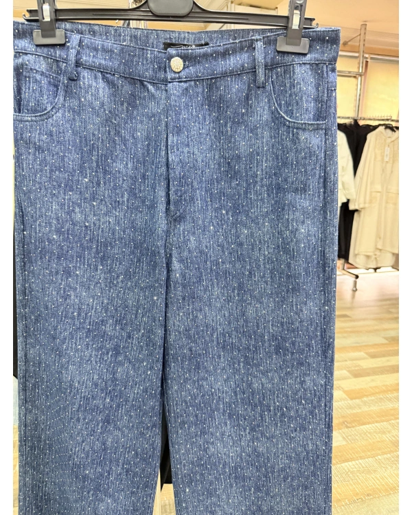 my312 Taşlı Bol Paça Jean 25S2701-İndigo