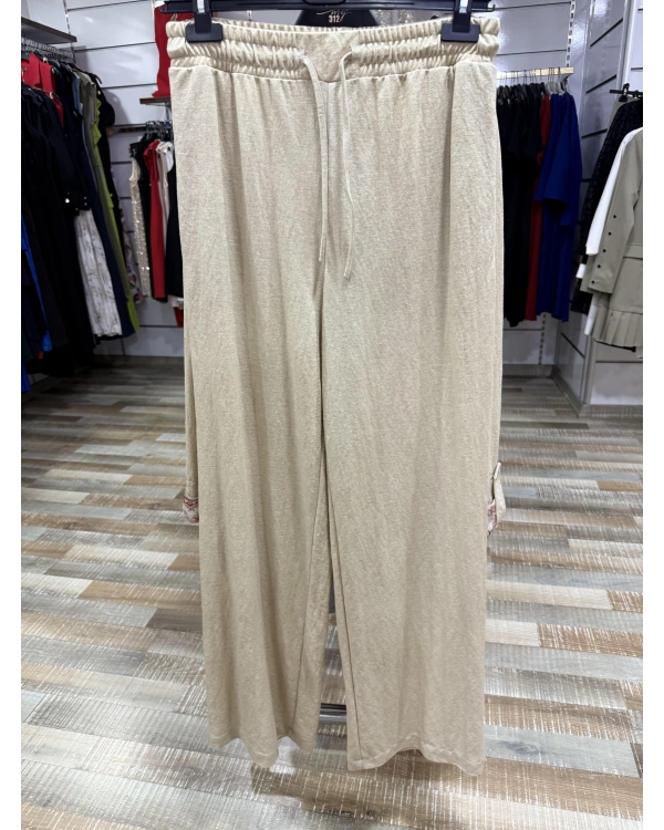 my312 Yakası Taşlı Takım 25S1400 Bej