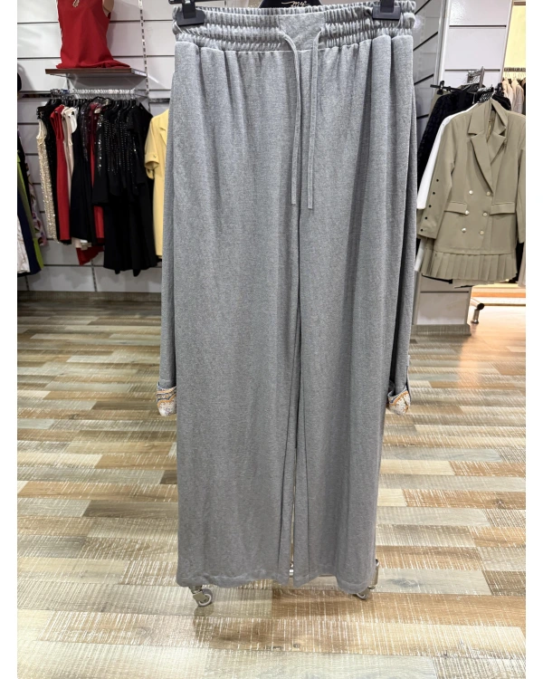 my312 Yakası Taşlı Takım 25S1400 Gri