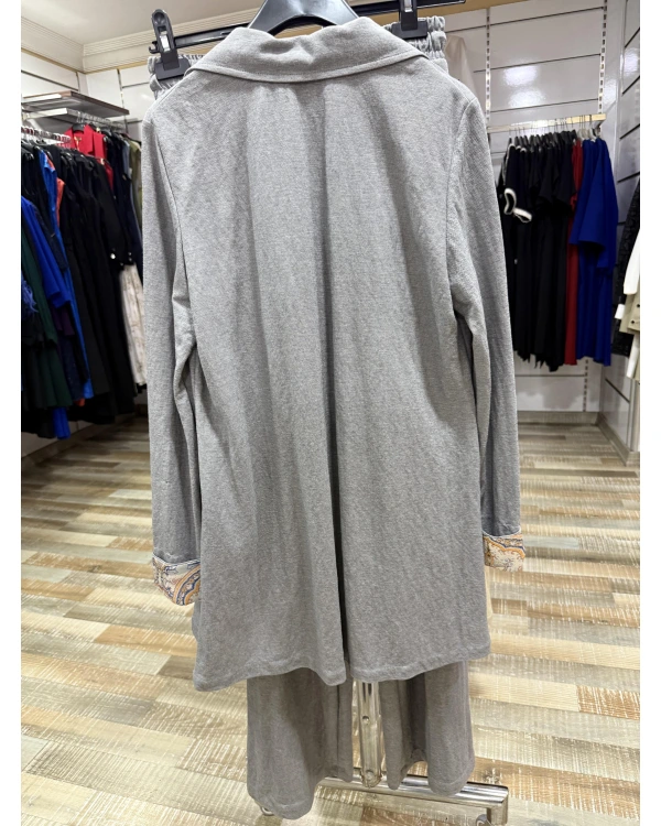 my312 Yakası Taşlı Takım 25S1400 Gri