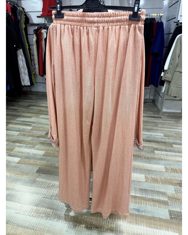 my312 Yakası Taşlı Takım 25S1400 Somon