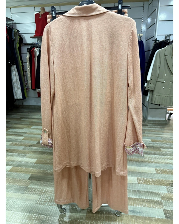 my312 Yakası Taşlı Takım 25S1400 Somon