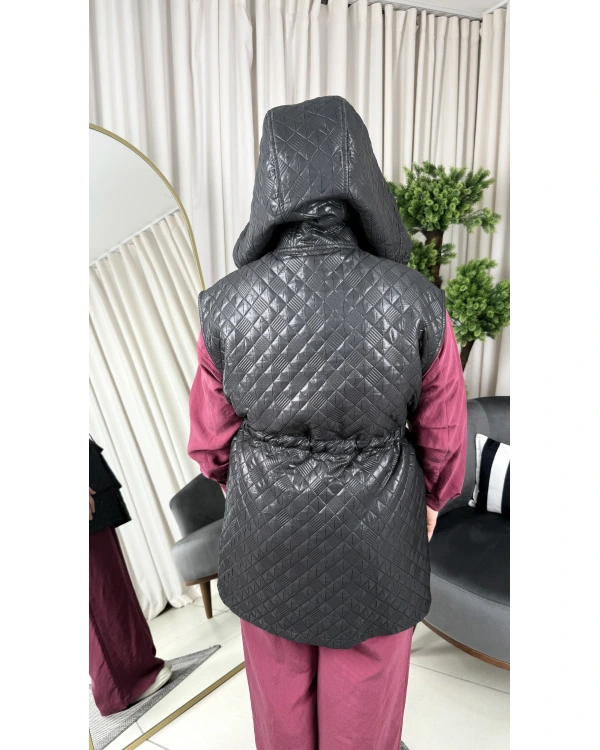 Nuss Cep Taşlı Kapitone Yelek 26K6022