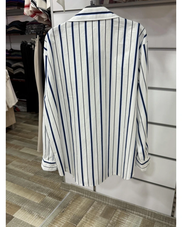 On Fashion Yıldız Detaylı Önü Cepli Gömlek 56300