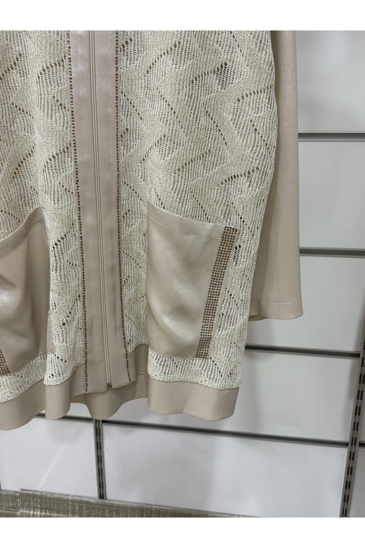 Ahsen İşlemeli Fermuarlı Ceket 3555