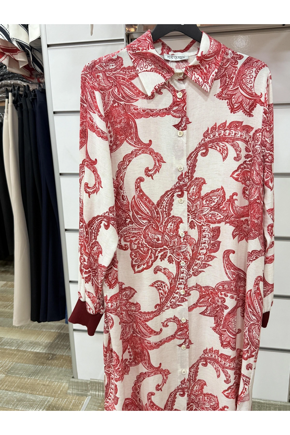 Fuat Gürşen Düğmeli Uzun Tunik 3704