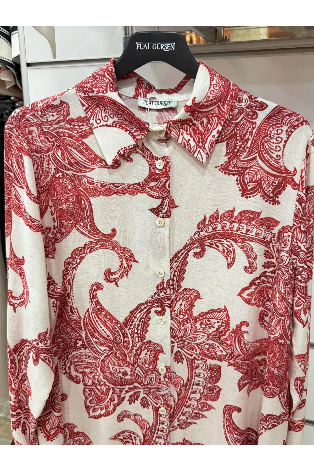 Fuat Gürşen Düğmeli Uzun Tunik 3704