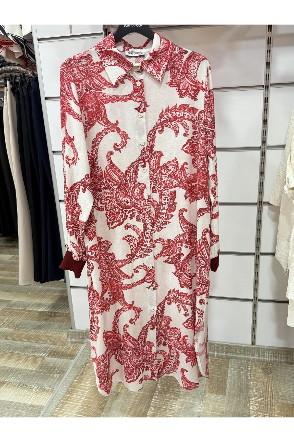 Fuat Gürşen Düğmeli Uzun Tunik 3704