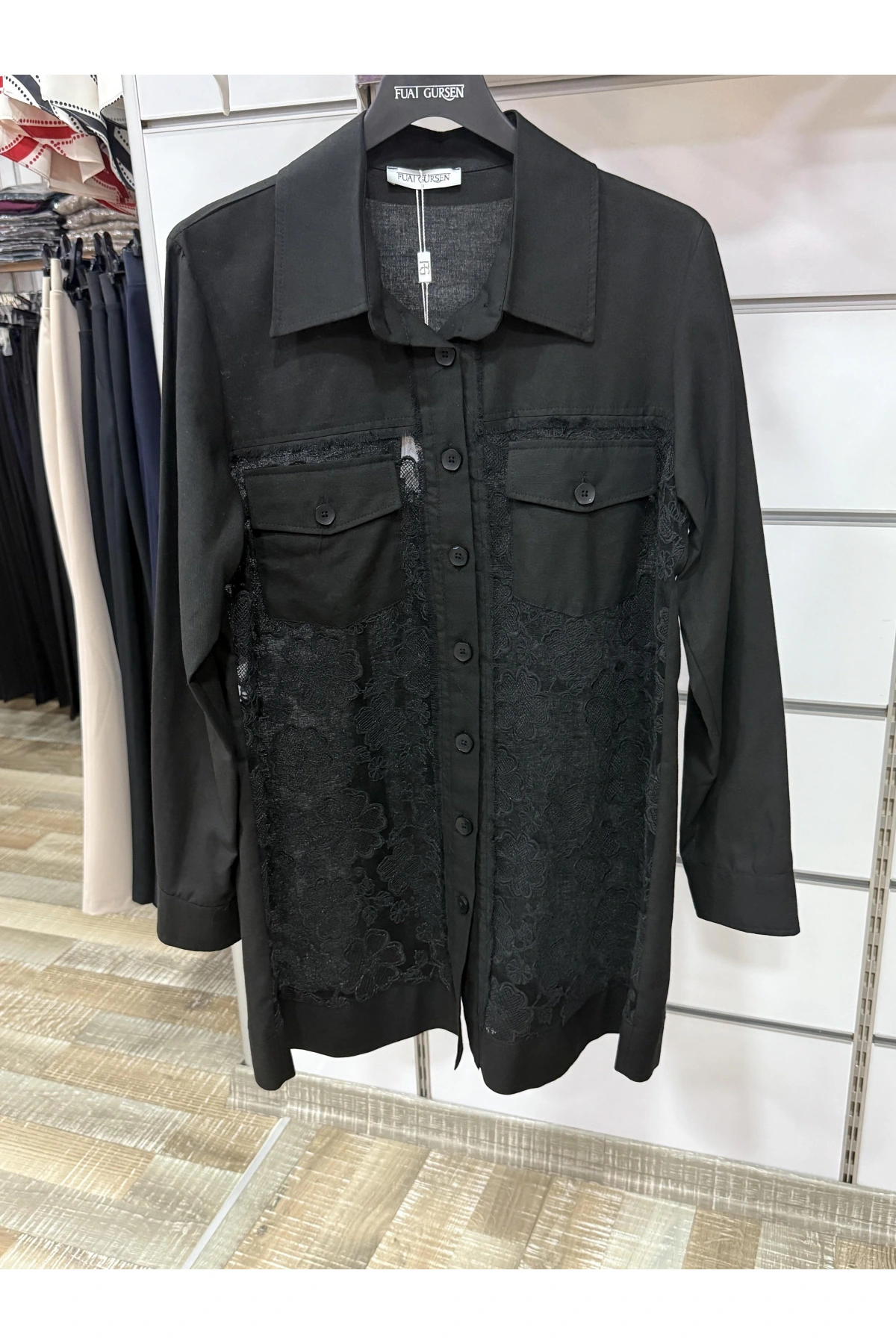 Fuat Gürşen Güpür İşlme Düğmeli Kap 3612