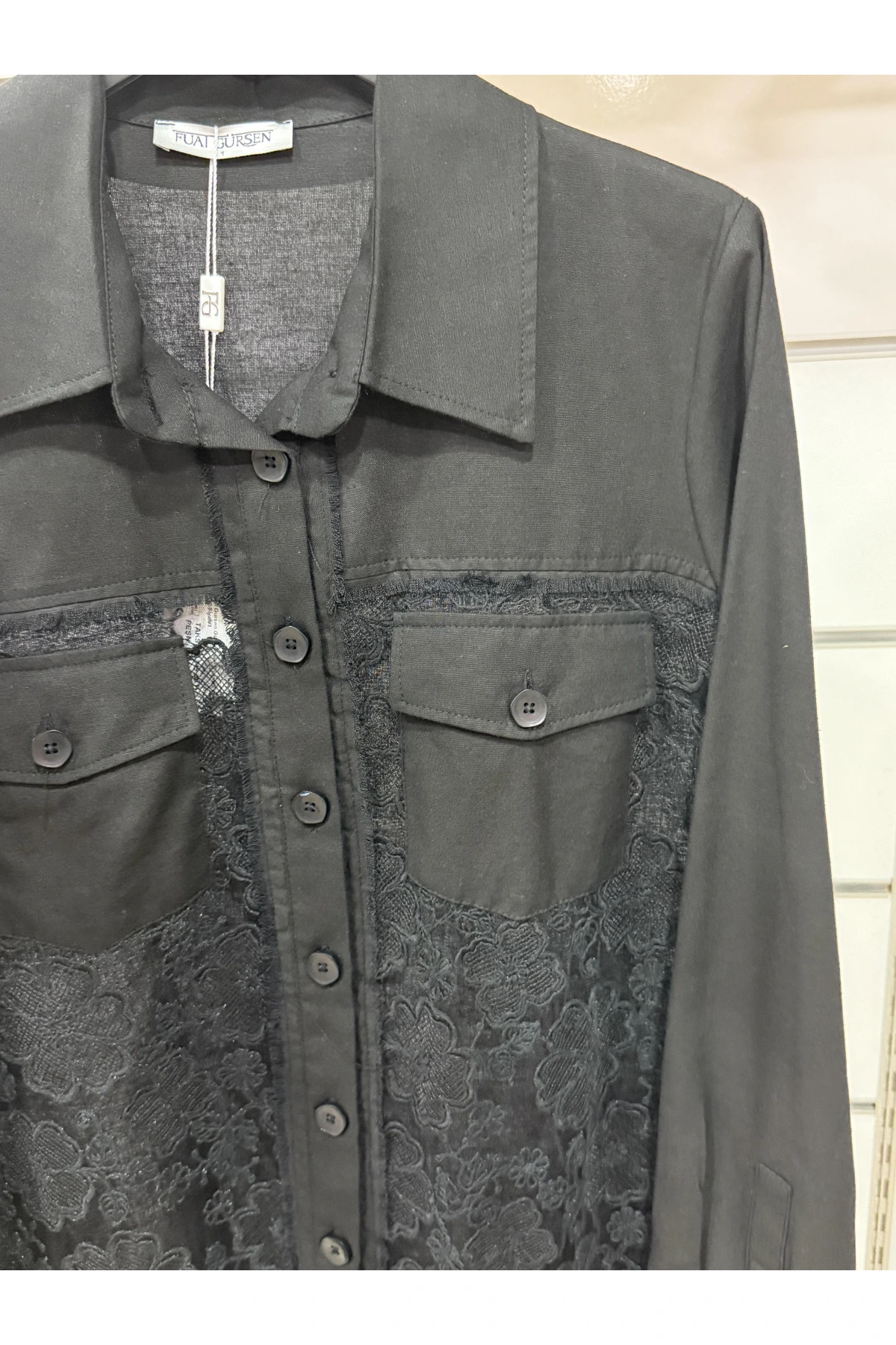 Fuat Gürşen Güpür İşlme Düğmeli Kap 3612