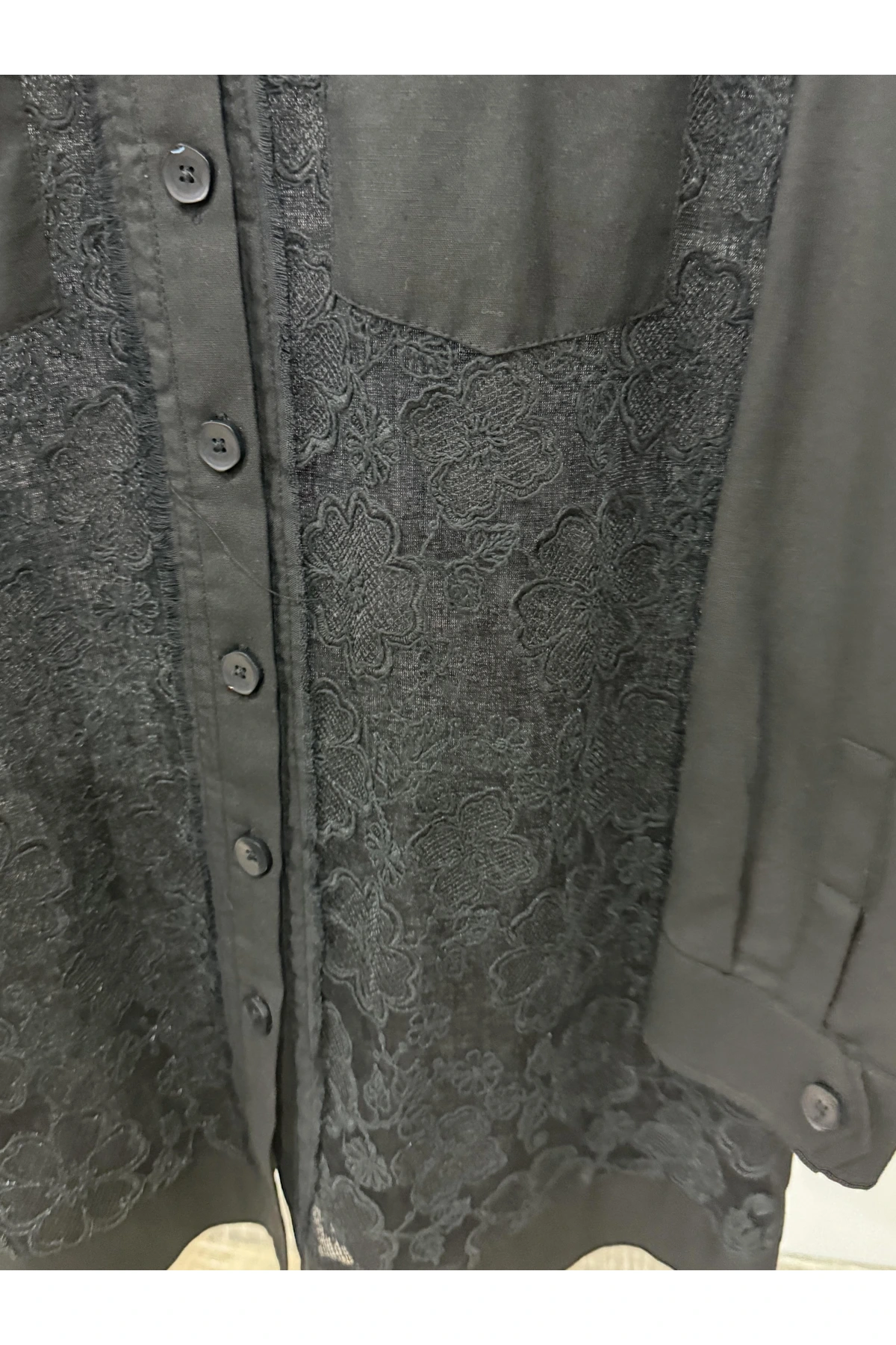 Fuat Gürşen Güpür İşlme Düğmeli Kap 3612