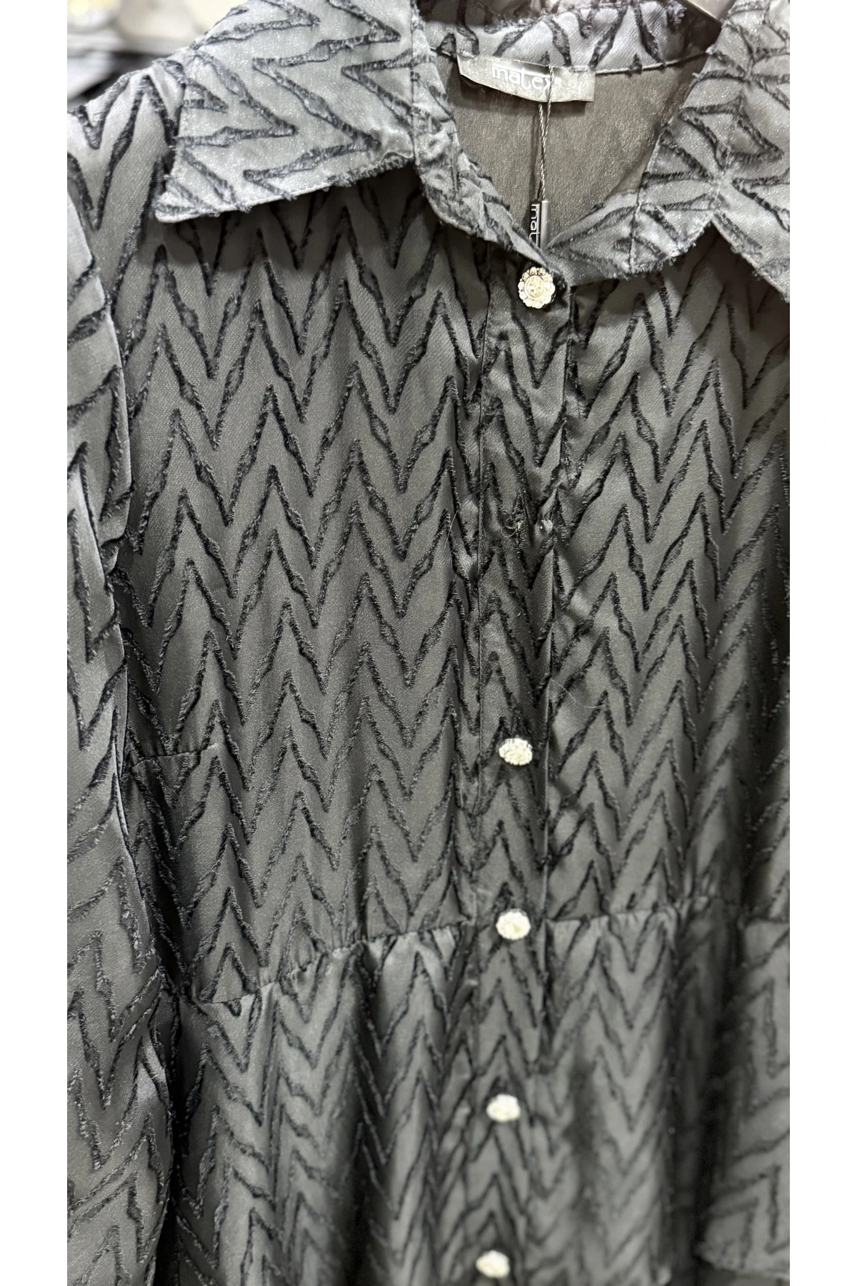 Matex Uzun Düğmeli Elbise 9060