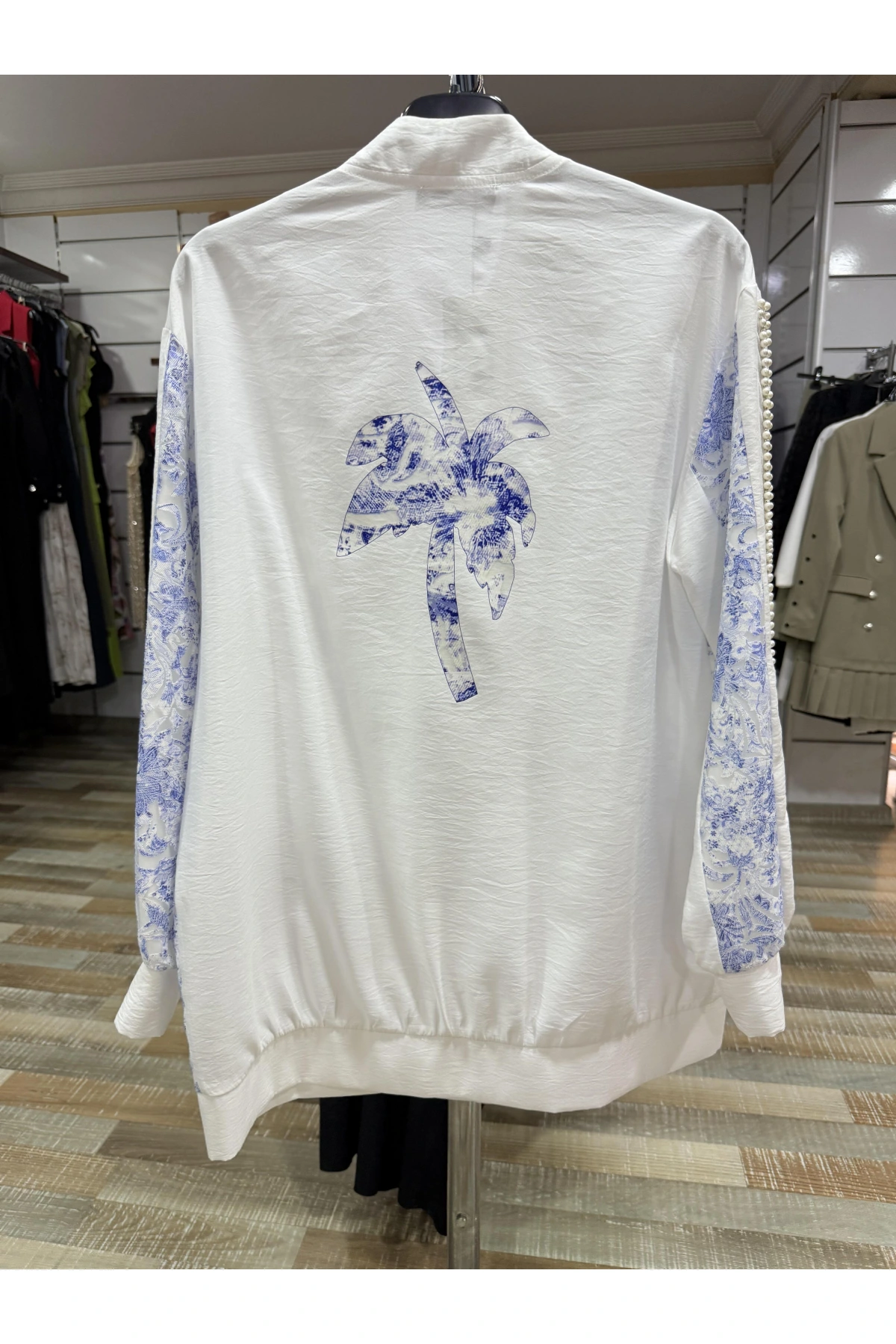 my312 7809 Kolları İncili Lazerli Kap 7809