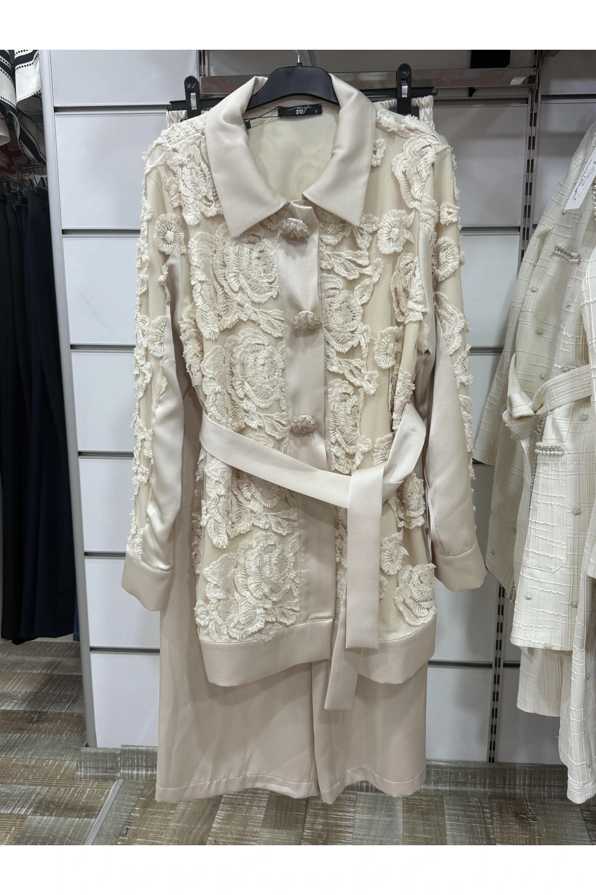 My312 Dantelli Saten Takım 1405