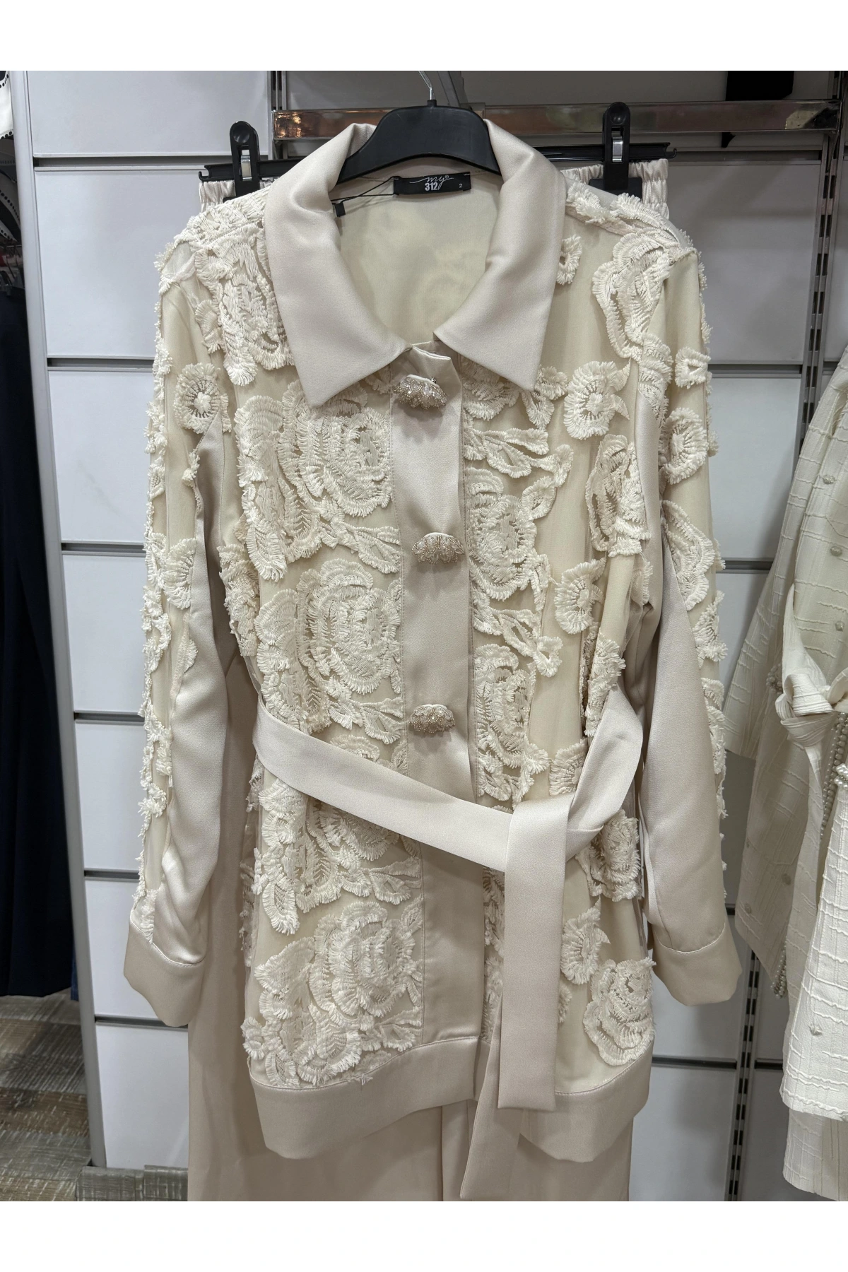 My312 Dantelli Saten Takım 1405