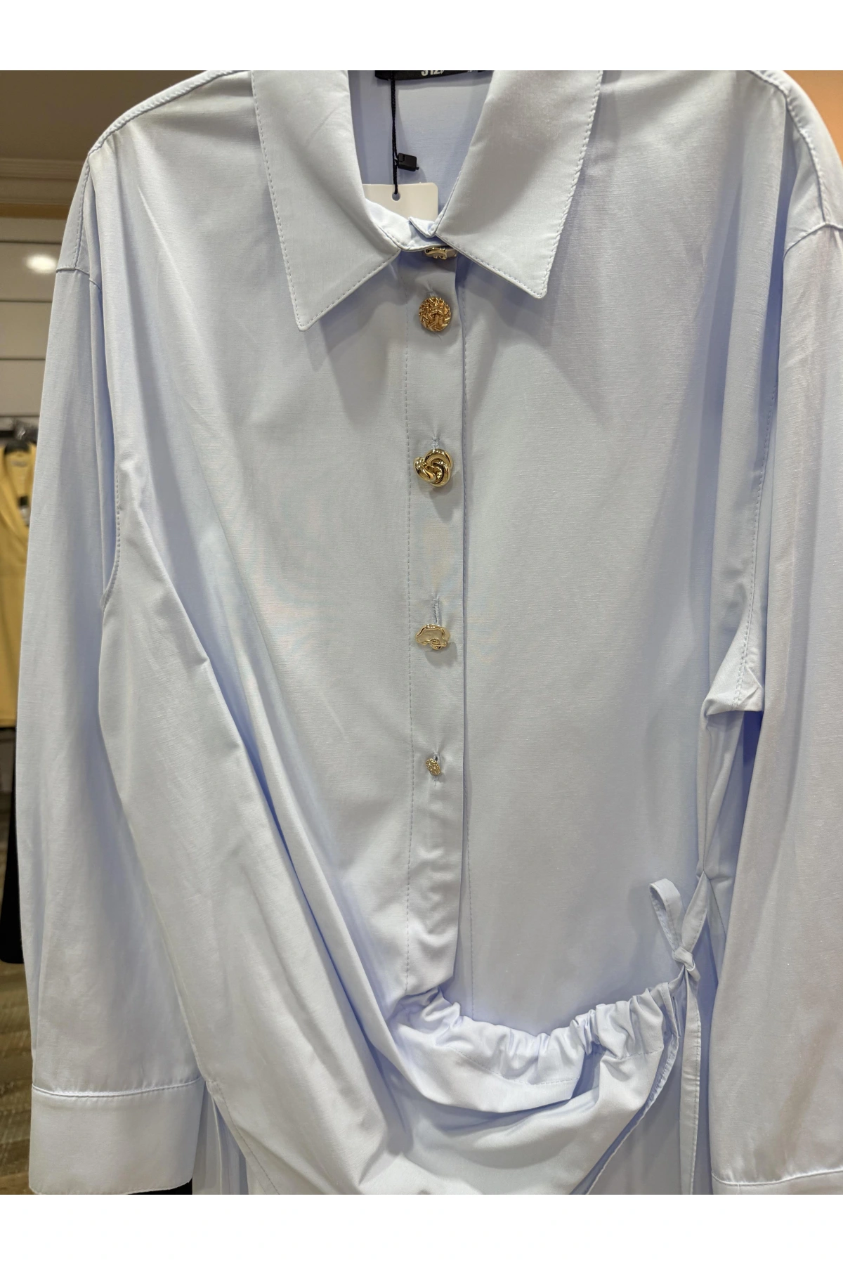 my312 Düğme Detaylı Gömlek 25S8602 Mavi