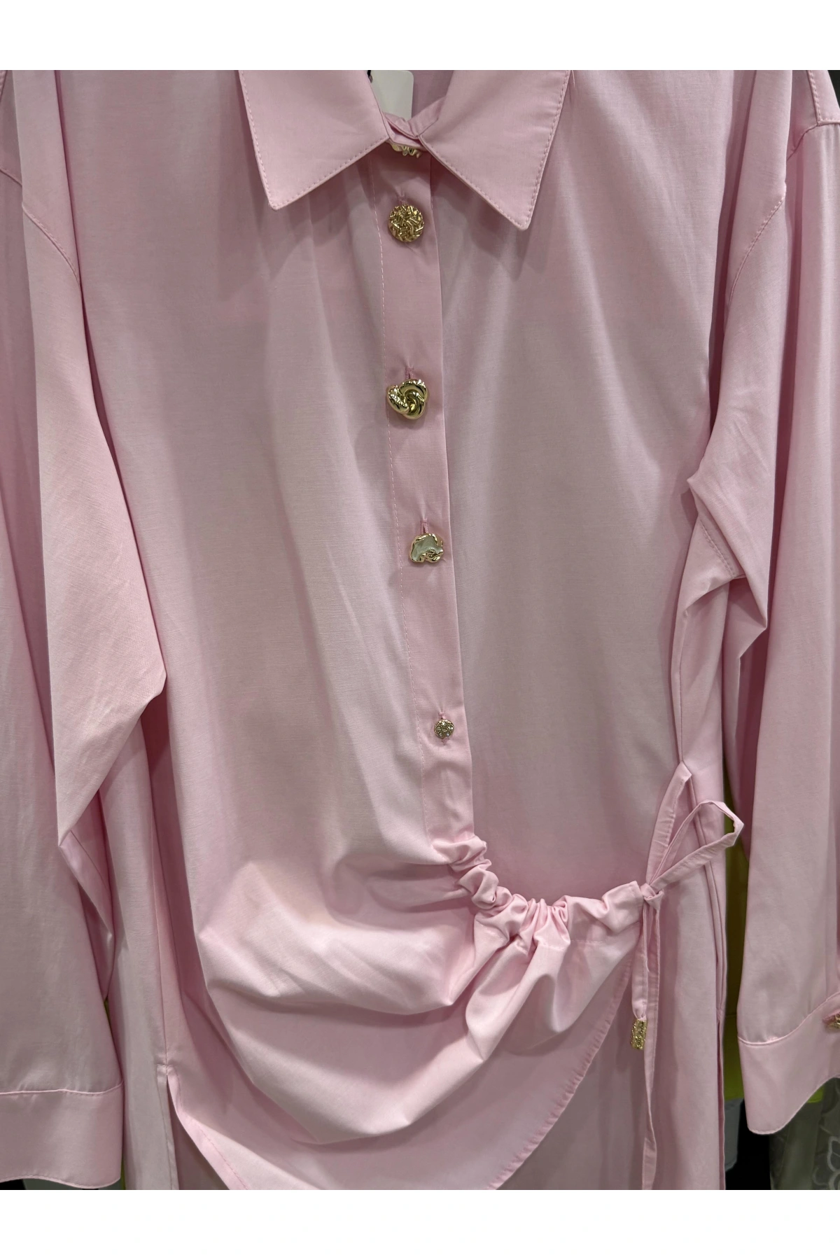 my312 Düğme Detaylı Gömlek 25S8602 Pembe