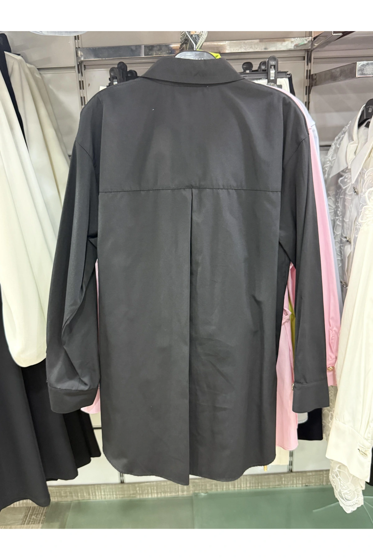 my312 Düğme Detaylı Gömlek 25S8602 Siyah