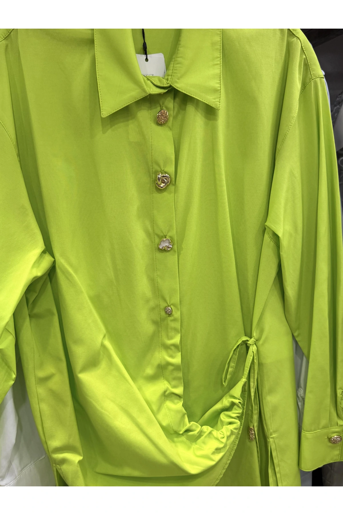 my312 Düğme Detaylı Gömlek 25S8602 Yeşil