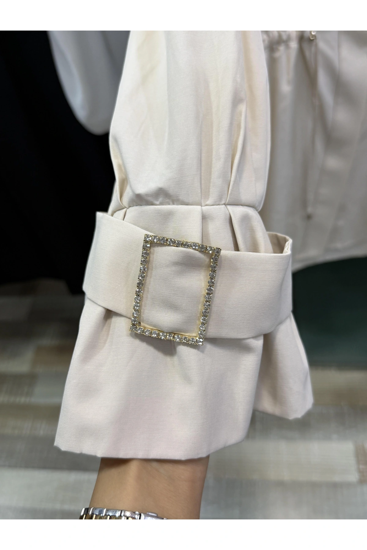 my312 Önü Taşlı Tunik 25S8600 Bej