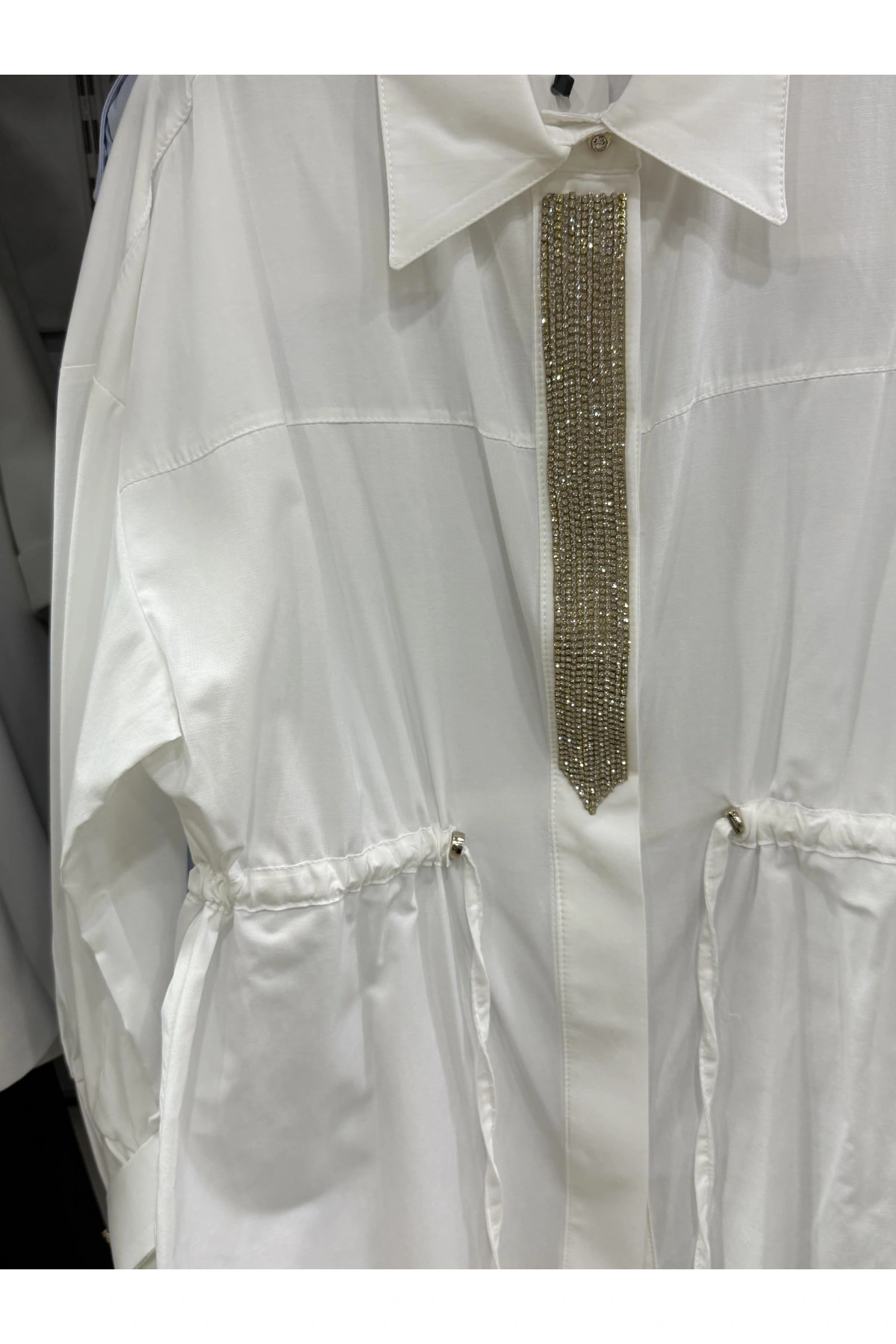 my312 Önü Taşlı Tunik 25S8600 Ekru