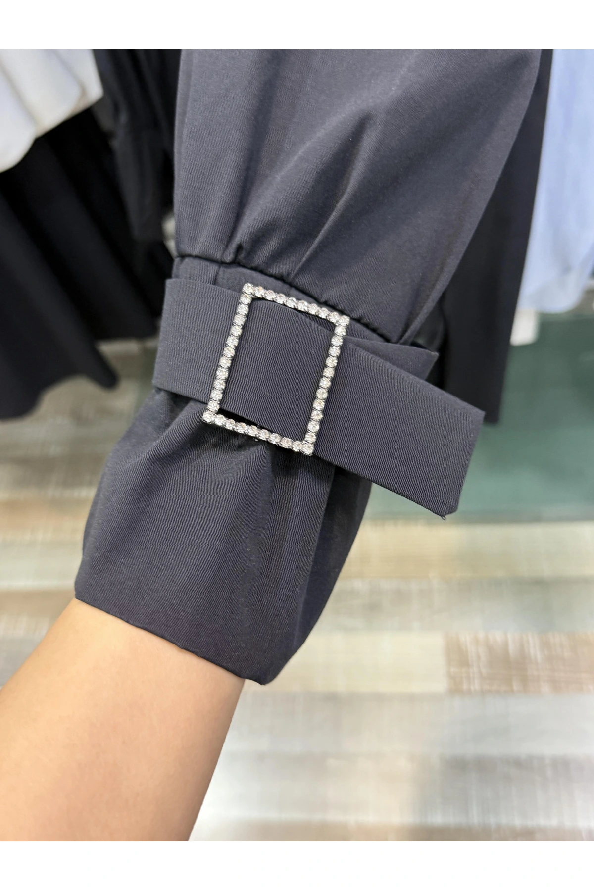 my312 Önü Taşlı Tunik 25S8600 Siyah