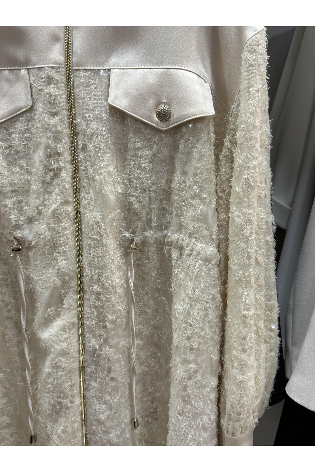 my312 Payetli Saten Takım 255S1414 Ekru